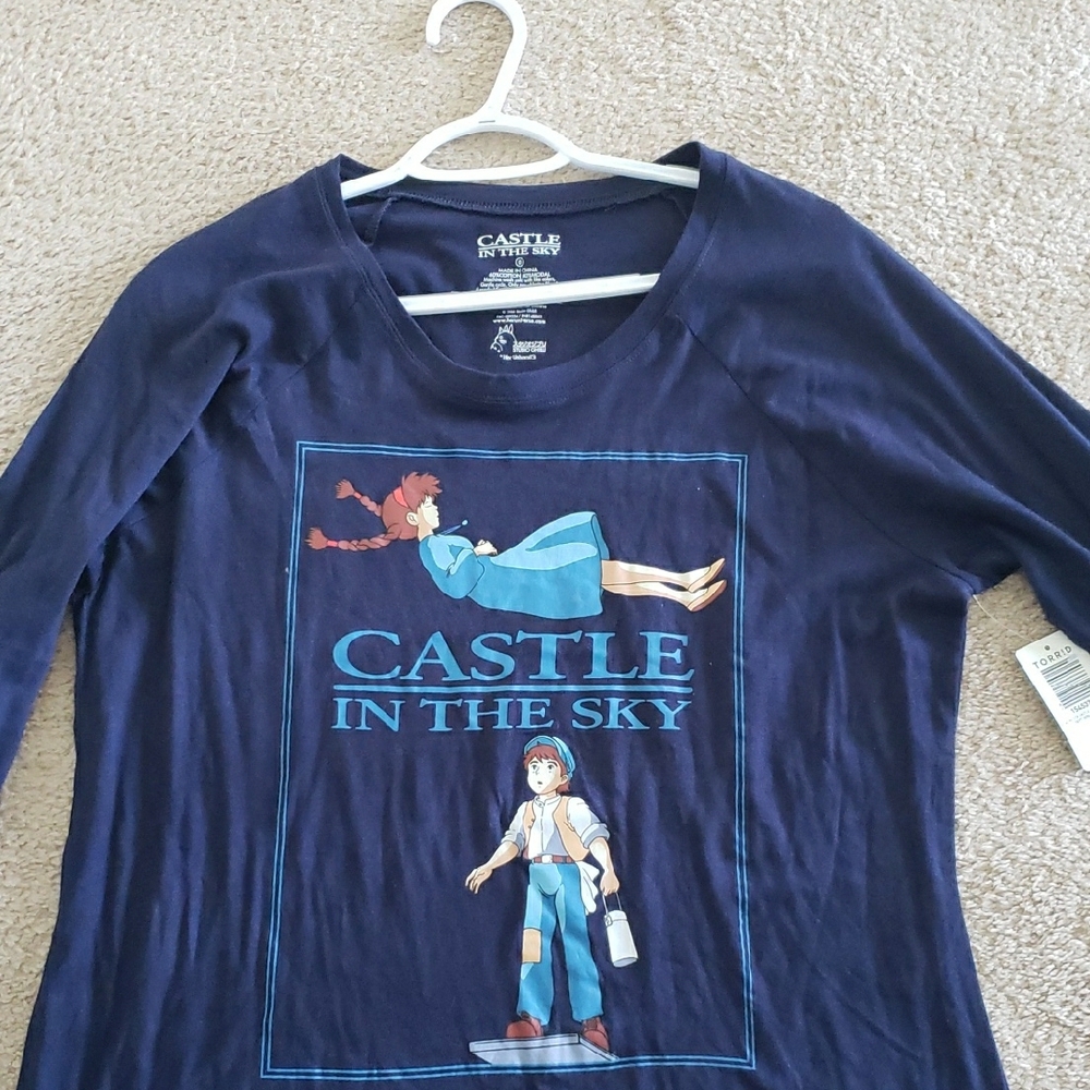 Studio Ghibli Castle in the Sky Navy Graphic Tee [BRAND NEW]